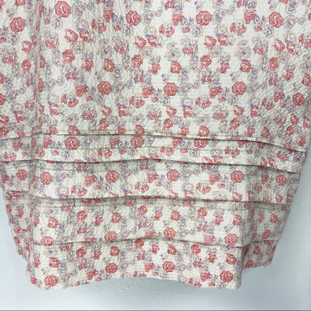 Anthropologie | 100% Silk Tiered Floral Tank Dress - Picture 3 of 7